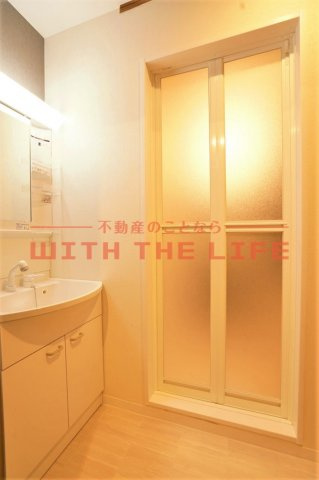 川島ハイツ【キャッシュバック対象】の洗面所|脱衣スペースもあります