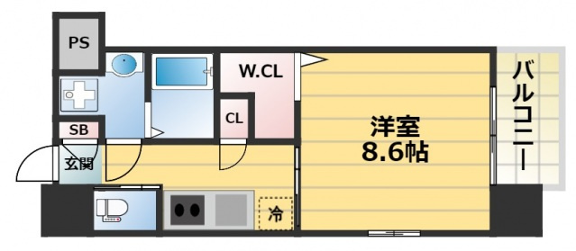 フォレストグレイス深江橋Ⅱの間取り