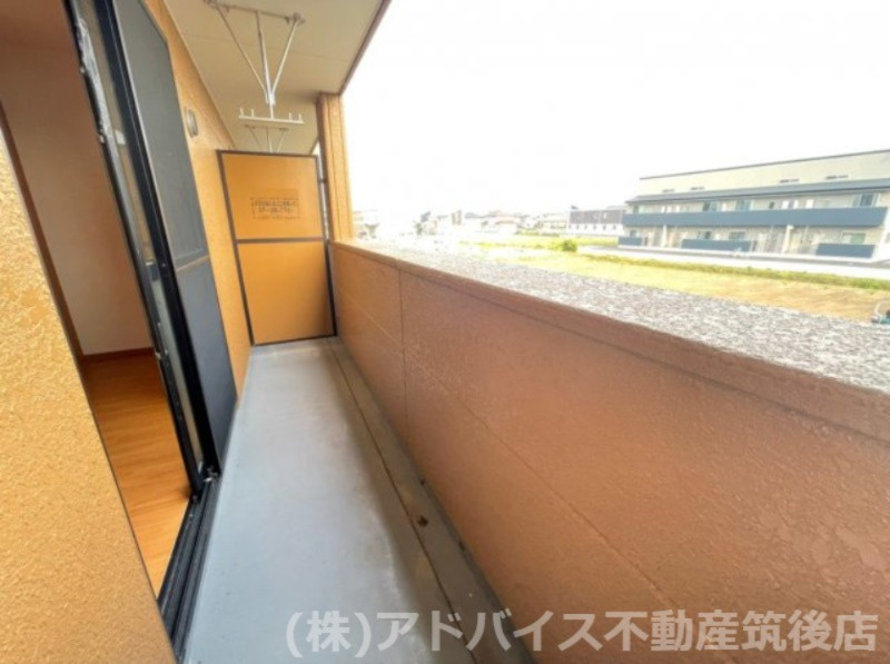 筑後市大字上北島の賃貸マンションのバルコニー