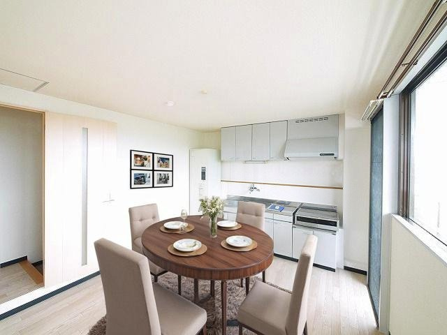 木津川プレイスの居間・リビング|CGで家具等を配置したもので家具等は含まれません