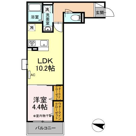 ロイジェント加美平の間取り