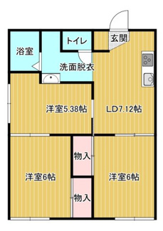 【間取り】 | グリーンハイツＣ棟