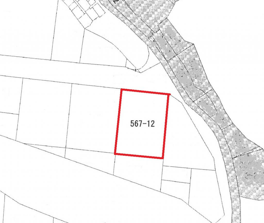 5628面影1丁目の区画図