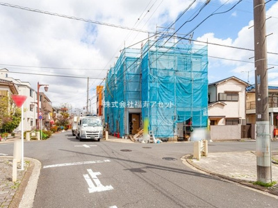 【前面道路含む現地写真】 | 葛飾区西亀有4丁目　新築分譲住宅　全２棟