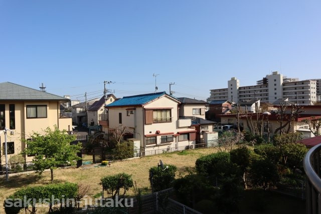 谷津グリーンコープの展望|前面に棟無しのため眺望良好　通風良好　開放的