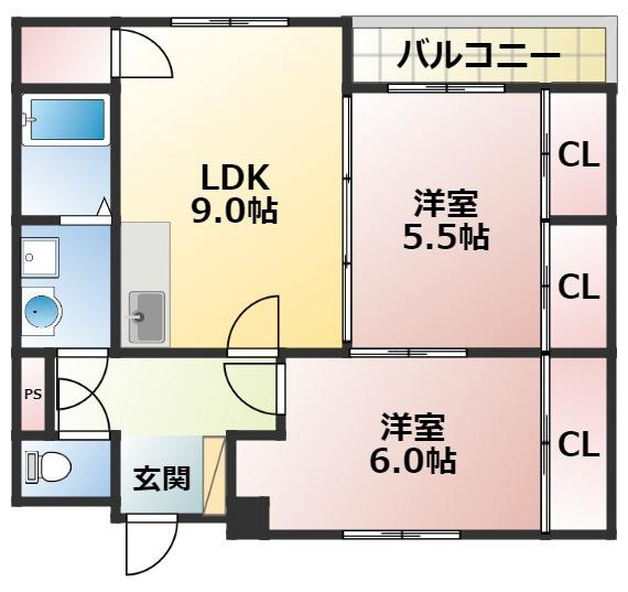ルポンヴェールの間取り