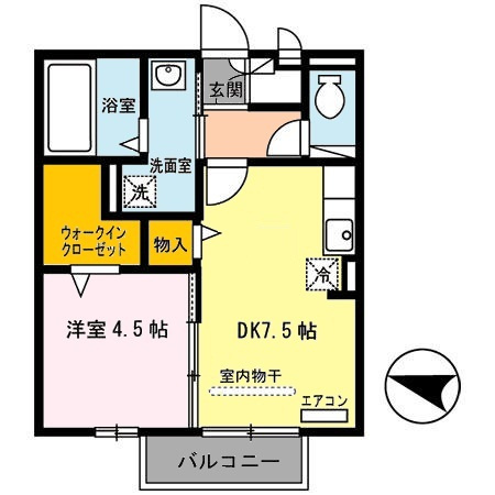 【間取り】 | フェリーチェ小雑賀　A棟