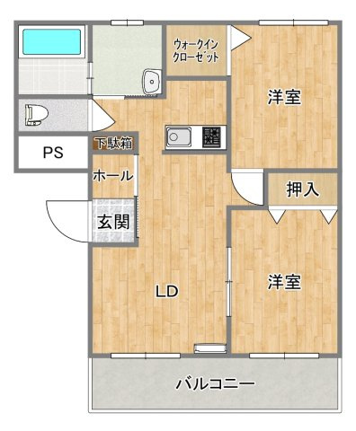 ヒーローマンション・リヴェールの間取り
