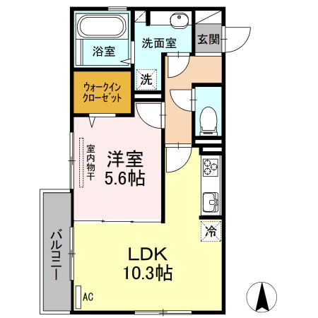 ドミールｗｉｔｈＤの間取り