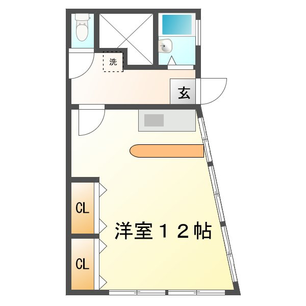 コーポリバーサイドの間取り