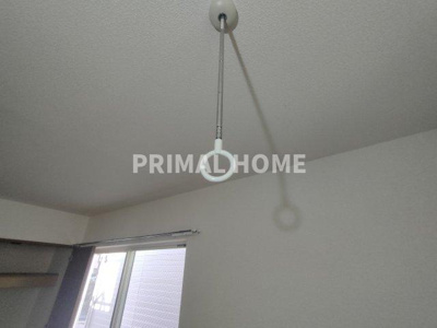 【設備】 | 稲荷屋 | 室内物干し金物付きです。