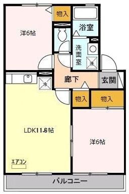 ラフィーネ(川越市新宿町)の間取り