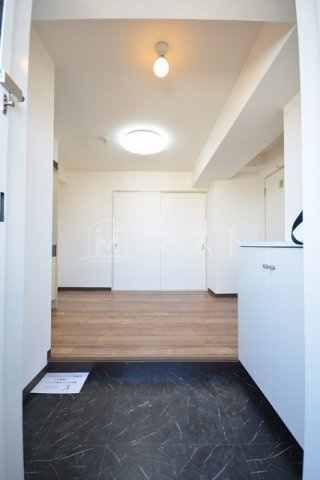 マンションタワーサイドの玄関