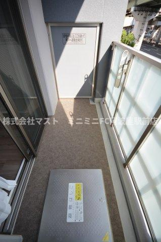 アーバネックス阿波座駅前のバルコニー
