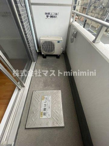 QCフラット北堀江のバルコニー