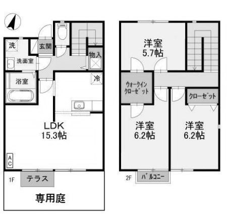 【間取り】 | サージD | サージ　Ｃ