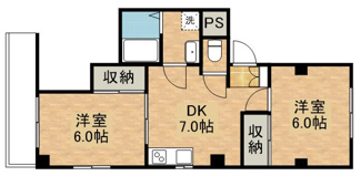 【間取り】 | 幸栄コーポⅡ