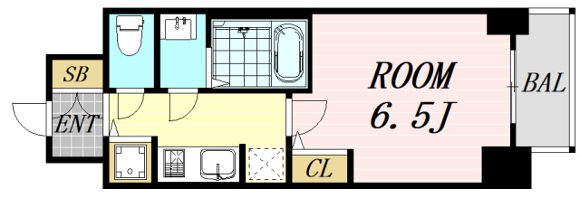 S-RESIDENCE江坂　仲介手数料無料の間取り