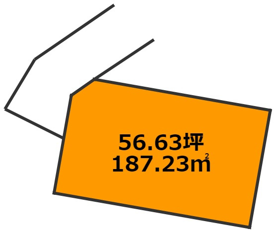 大字恒久14号地　売地の土地図