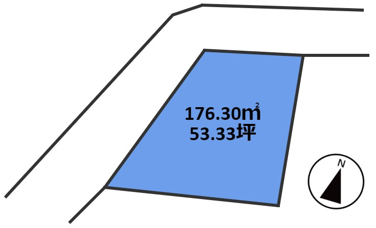 大字恒久18号地　売地の土地図