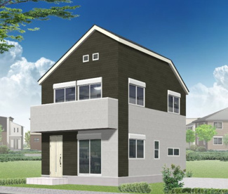 【外観パース】 | 完成外観図