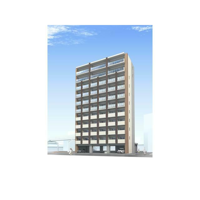 熊本市中央区南熊本２丁目の賃貸マンションの外観パース