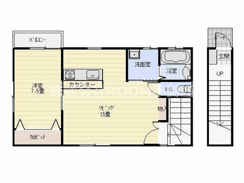 山科アパートの間取り