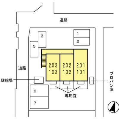 【区画図】 | D-room南出島