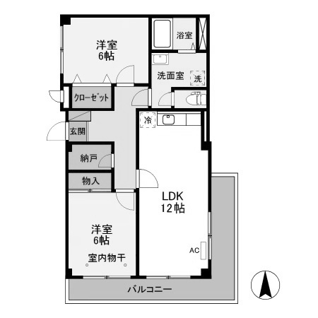 【間取り】 | ファミール2000　A | ファミール2000