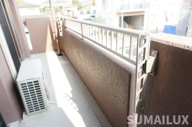熊本市北区清水東町の賃貸マンションのバルコニー