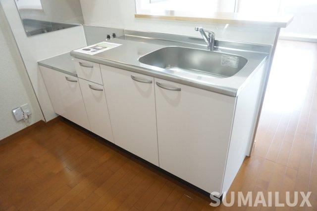 熊本市北区清水東町の賃貸マンションのキッチン