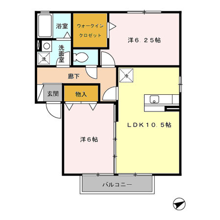 【間取り】 | クレールふみ