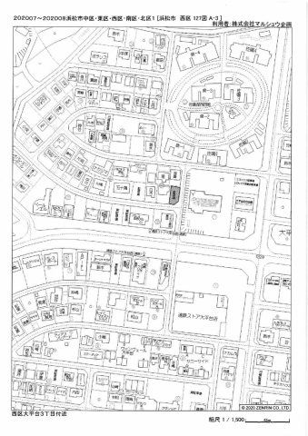 ㉑大平台3丁目127-2駐車場の地図