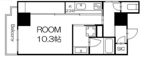 プレミアス梅田の間取り