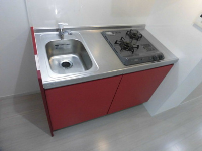 【キッチン】 | 淡路松本レジデンス | 2口ガスコンロ付きの綺麗なキッチンです。