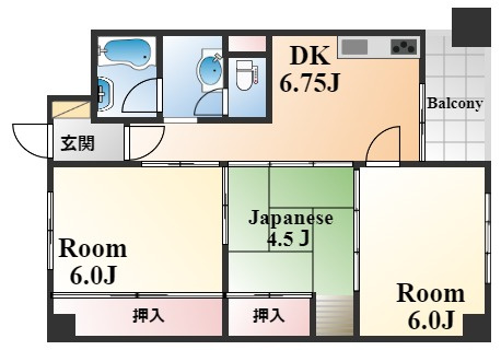 住吉台東住宅の間取り