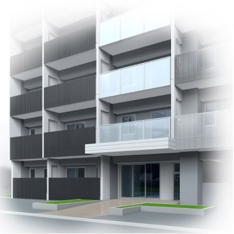 (仮称)カウニス巽北のエントランス