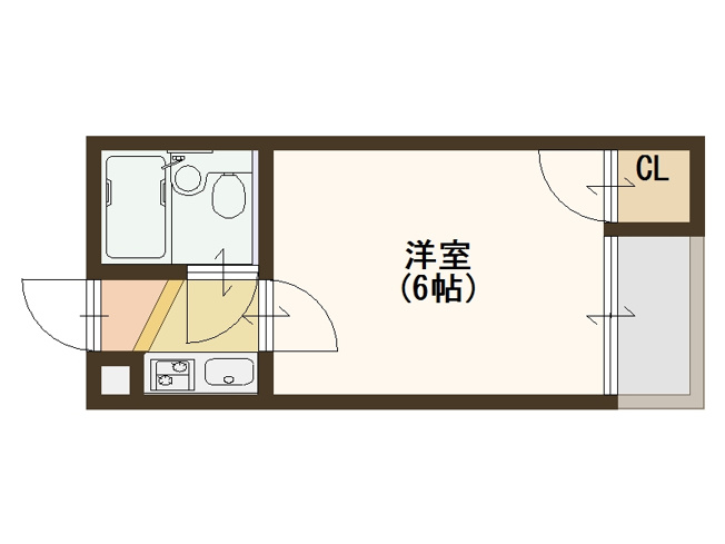 【間取り】 | コーポ南加賀屋