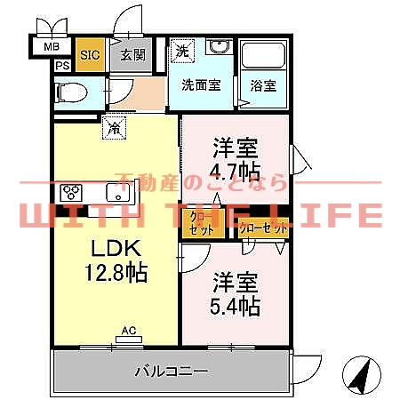 グランジュール大手町の間取り