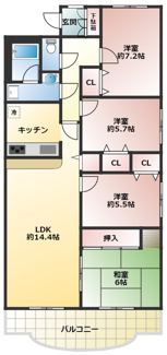 【間取り】 | デメテル高取台