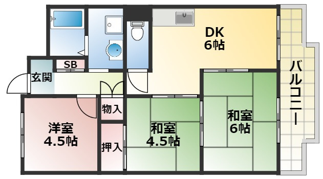 アーバン北田の間取り