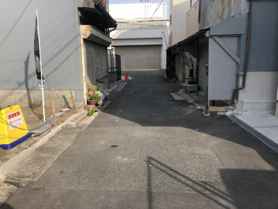 【周辺】 | 新喜多東１丁目売土地 | 前道　幅員約3.6ｍ　北側