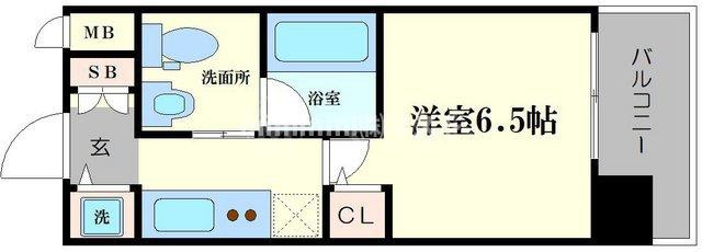エスライズ堂島川の間取り