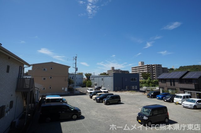 熊本市東区下南部１丁目のアパートの展望