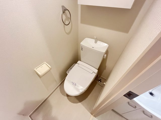 温水洗浄付きのトイレ！