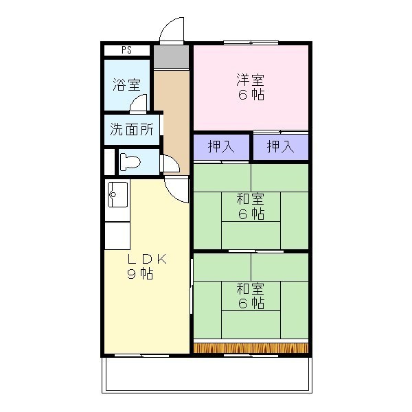 カトレアハイツの間取り