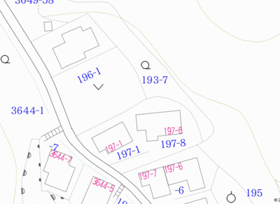 【地図】 | 宇佐美字東留田