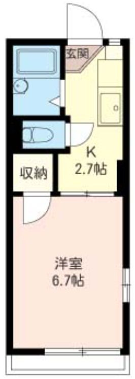 ジュネス・ハザマの間取り