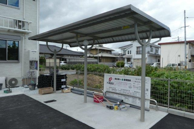 倉敷市上東のアパートのその他共用部分|自転車置き場