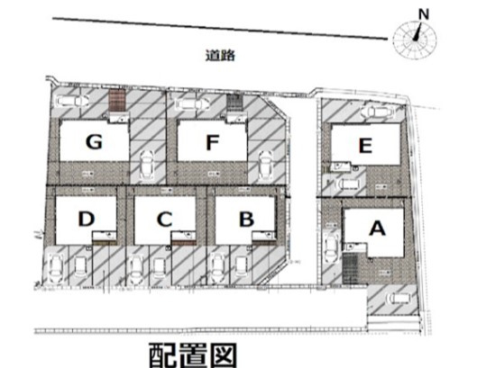 総社市井手の一戸建ての駐車場|イメージパース
